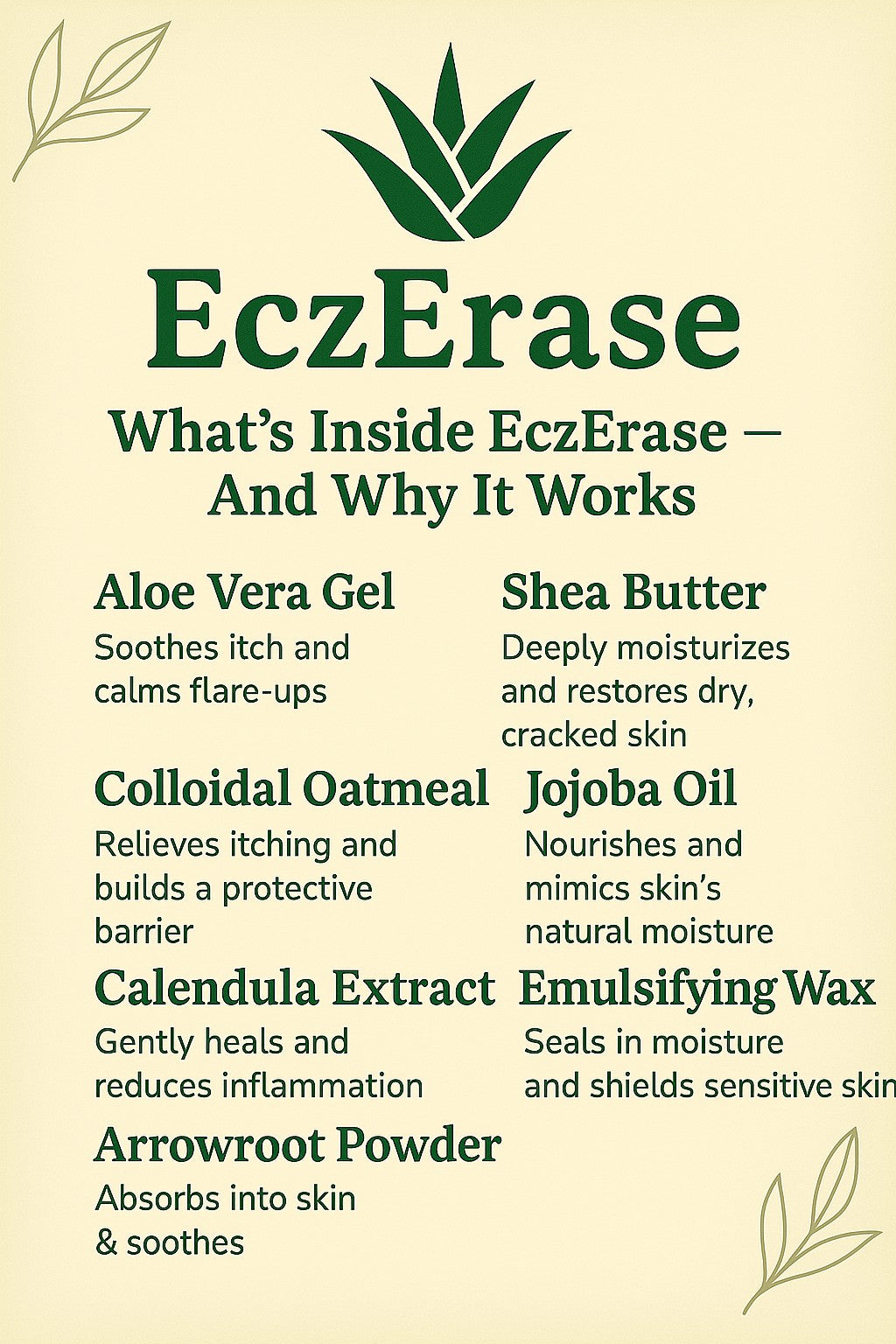 EczErase – Natural Eczema Cream for Kids, Babies & Adults